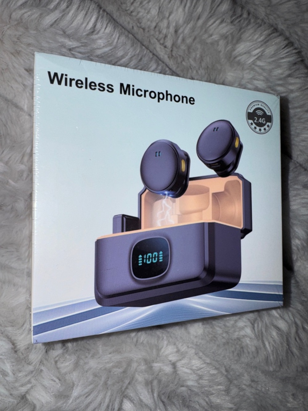 Wireless Microphone with Charging Case